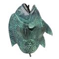 Design Toscano Dancing Asian Fish Bronze Spitting Garden Statue: Large SU1028